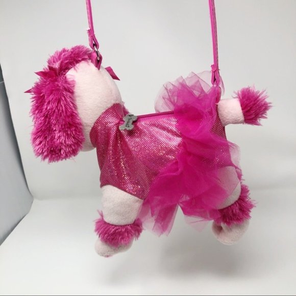 Poochie & Company Dog Poodle Pink Girls Purse - Picture 3 of 12